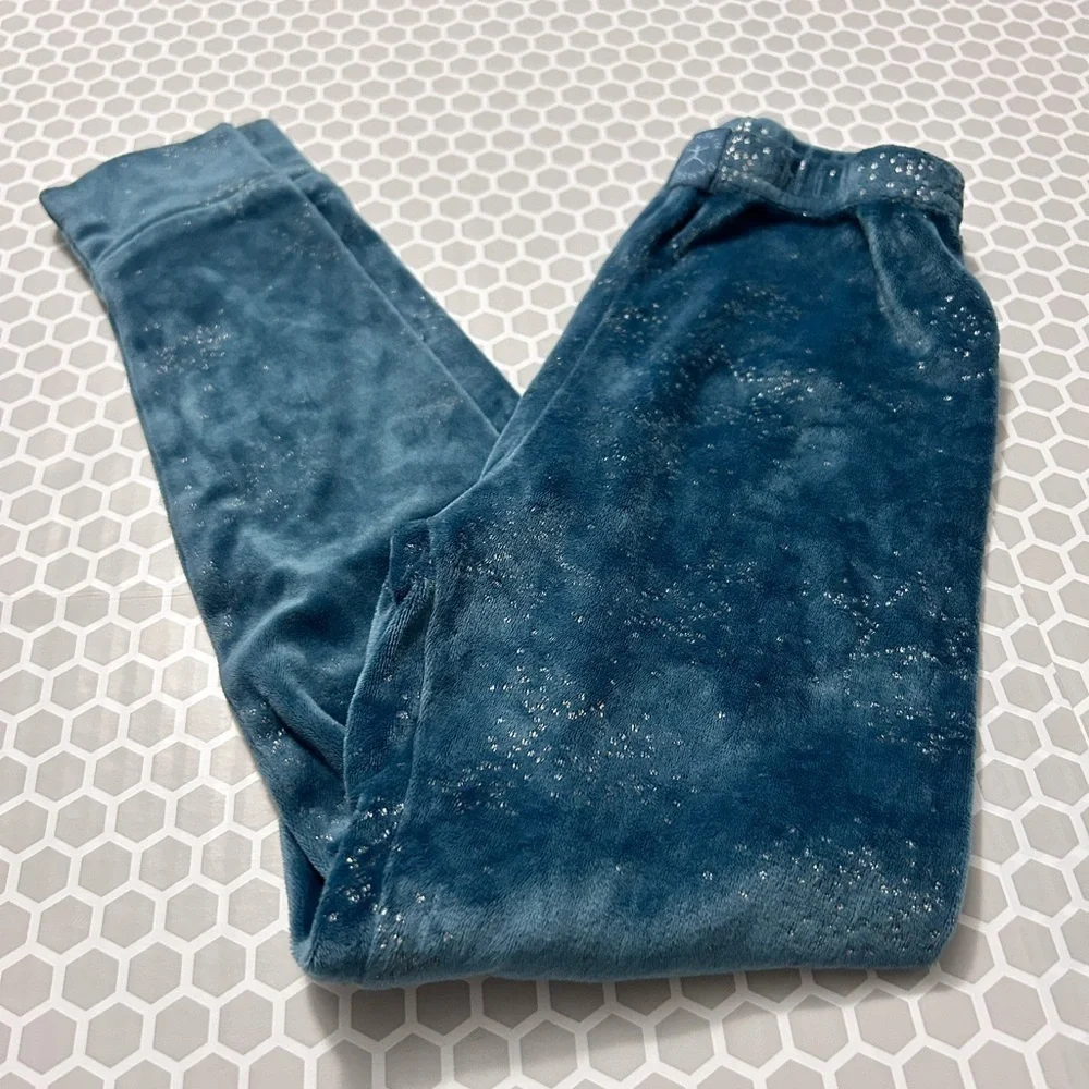 Danskin Girls Blue with Silver Stars 2 Piece Set  Size 6